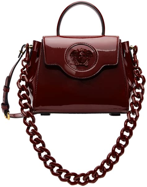 versace burgundy bag